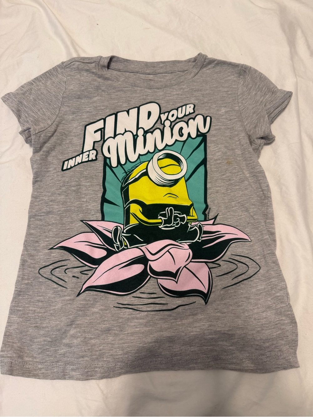 Find Your Minion Kids' Graphic Tee - Gray